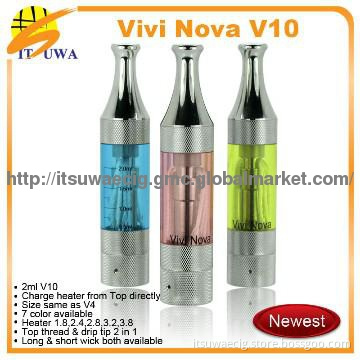 most popular fctory price 2.0ml  vivi nova tank atomizer v10